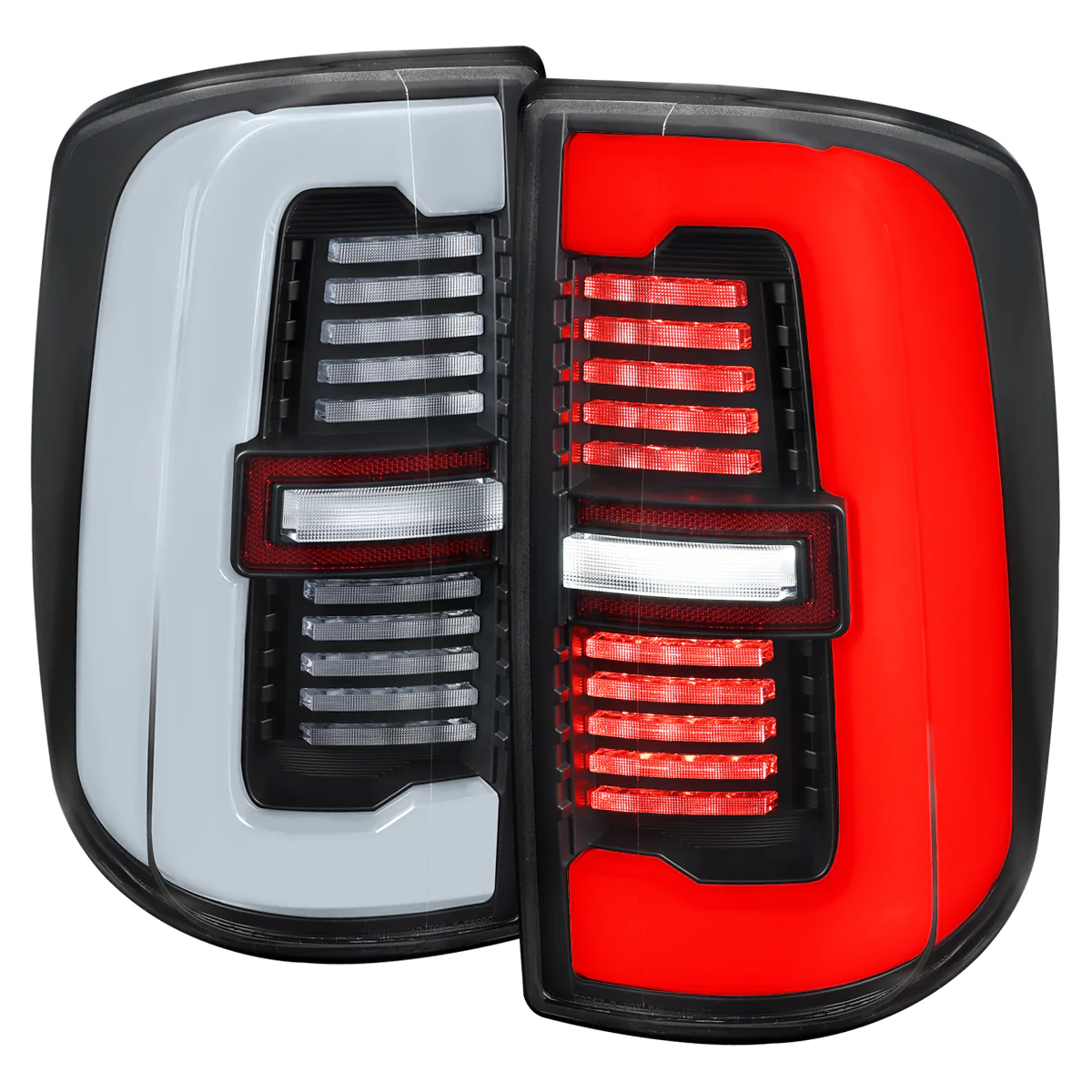 Spec-D Tail Lights RAM 2500 3500 (19-24) Full LED Black or Glossy Black Housing w/ Sequential Turn Signals