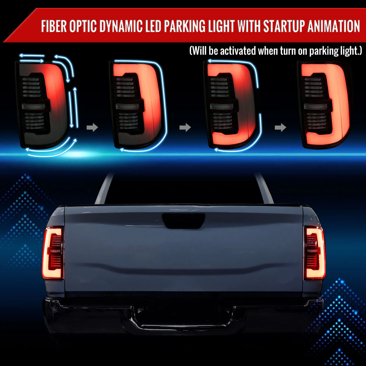 Spec-D Tail Lights RAM 2500 3500 (19-24) Full LED Black or Glossy Black Housing w/ Sequential Turn Signals - Image 45