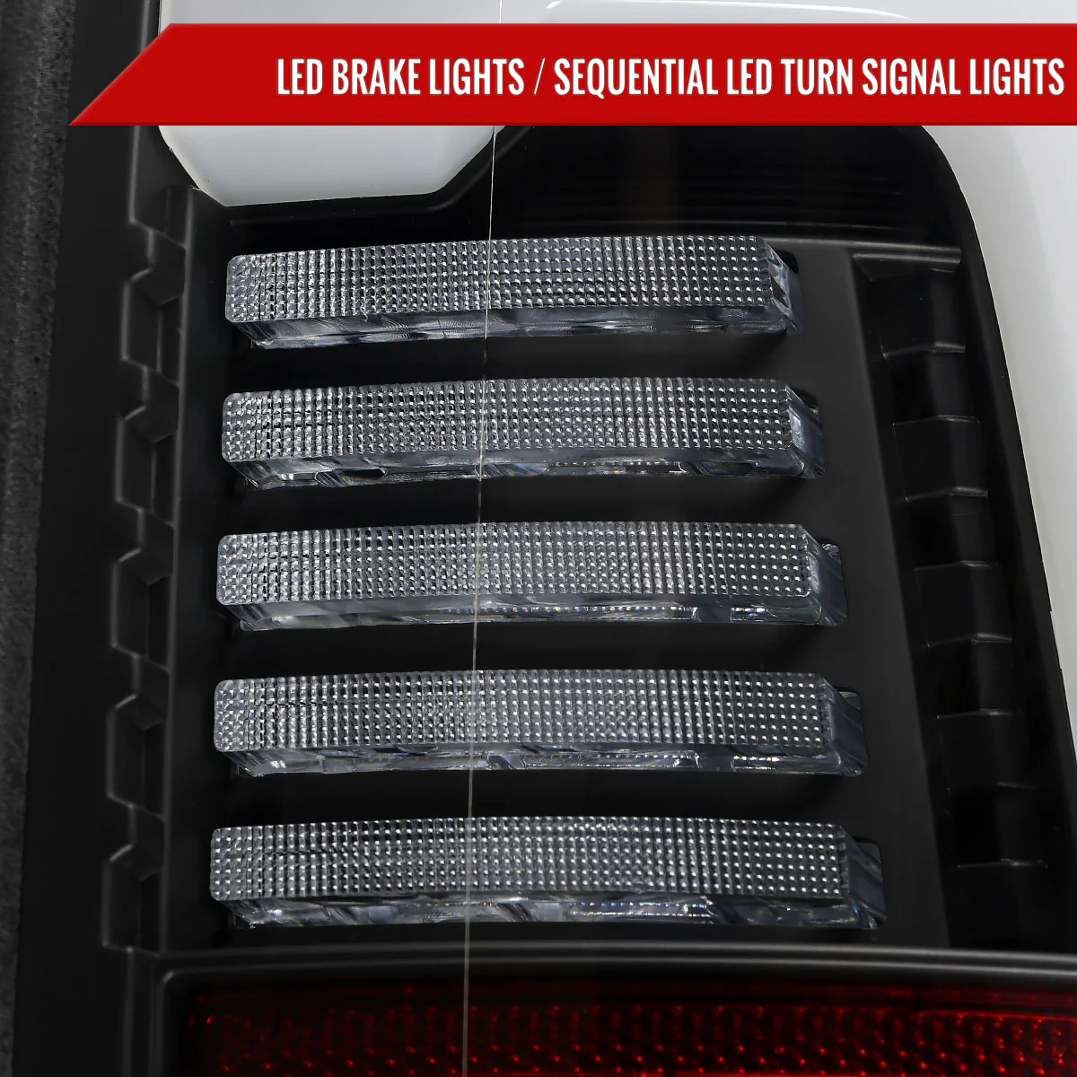 Spec-D Tail Lights RAM 2500 3500 (19-24) Full LED Black or Glossy Black Housing w/ Sequential Turn Signals - Image 5