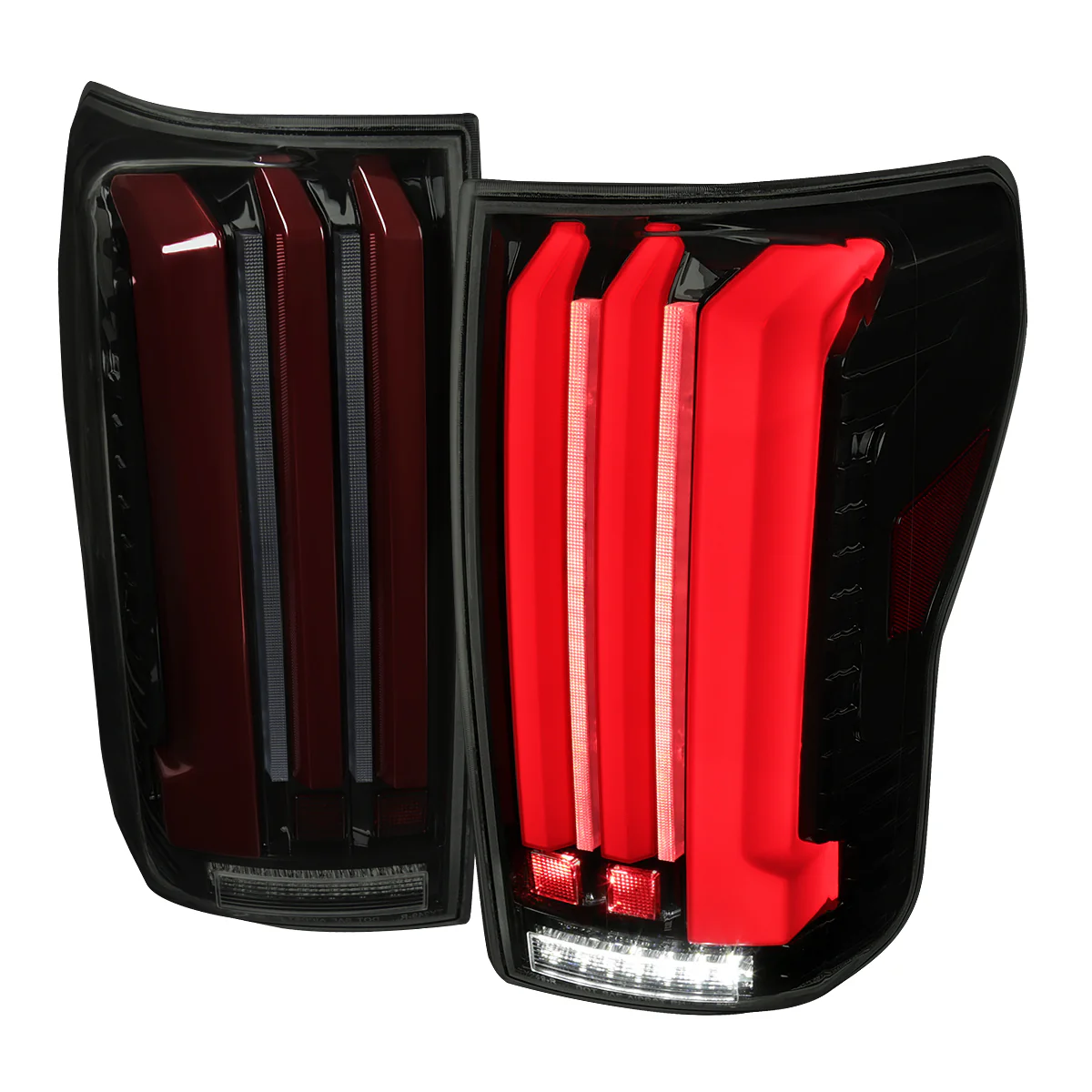 Spec-D Tail Lights Toyota Tundra (2007-2013) Full LED w/ Sequential Turn Signal Black or Smoked - Image 2