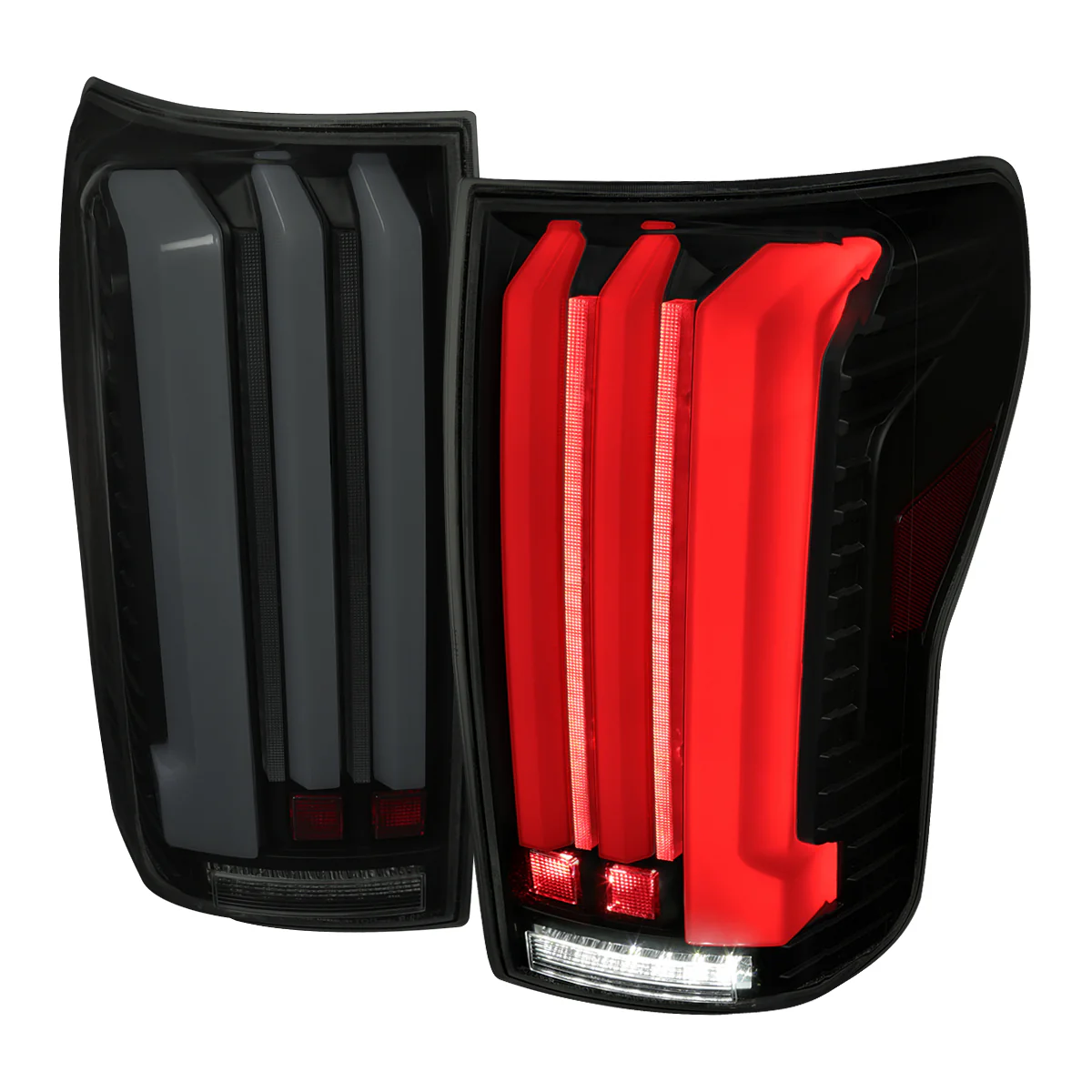 Spec-D Tail Lights Toyota Tundra (2007-2013) Full LED w/ Sequential Turn Signal Black or Smoked - Image 4