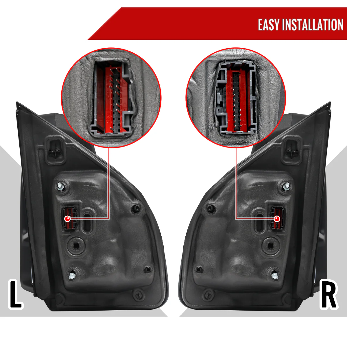 Spec D Towing Mirrors Ford F150 (21-25) F250 (23-25) Manually Extendable w/ Sequential LED Turn Signal in Black or Chrome - Image 14
