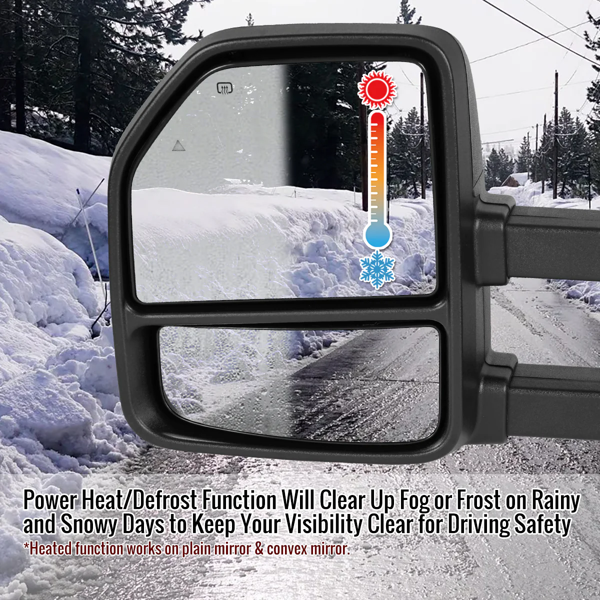 Spec D Towing Mirrors Ford F150 (21-25) F250 (23-25) Manually Extendable w/ Sequential LED Turn Signal in Black or Chrome - Image 21