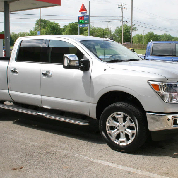 Spec D Towing Mirrors Nissan Titan (16-22) Power Adjustable w/ LED Turn Signal & Puddle Lights - Black or Chrome - Image 12