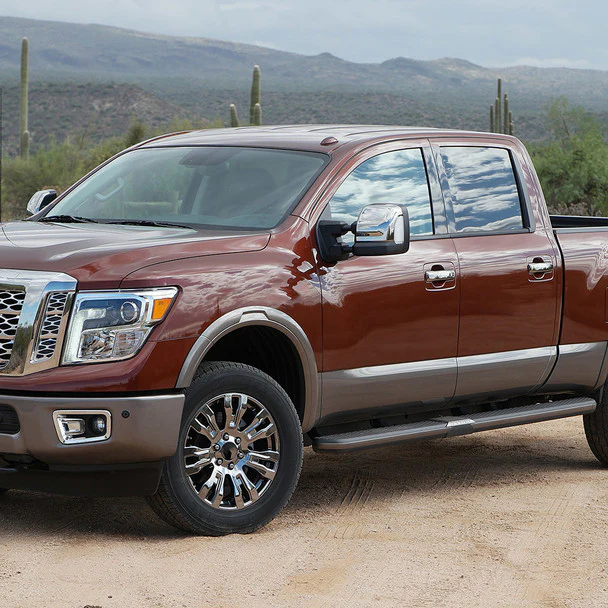 Spec D Towing Mirrors Nissan Titan (16-22) Power Adjustable w/ LED Turn Signal & Puddle Lights - Black or Chrome - Image 13