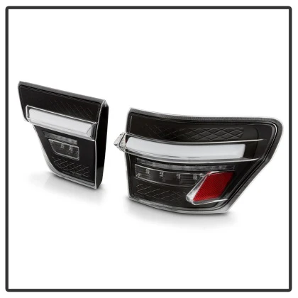 Spyder Apex LED Tail lights Jeep Grand Cherokee (2011-2013) Black Lens - Image 2