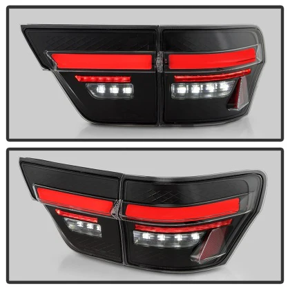 Spyder Apex LED Tail lights Jeep Grand Cherokee (2011-2013) Black Lens - Image 4