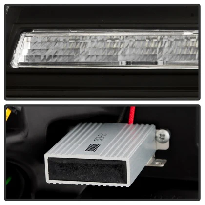 Spyder LED Headlights Nissan Frontier (05–08) Pathfinder (05–07) Apex Series - Black - Image 6