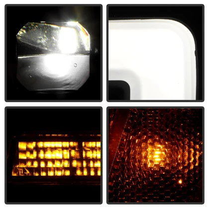 Spyder LED Headlights Nissan Frontier (05–08) Pathfinder (05–07) Apex Series - Black - Image 9