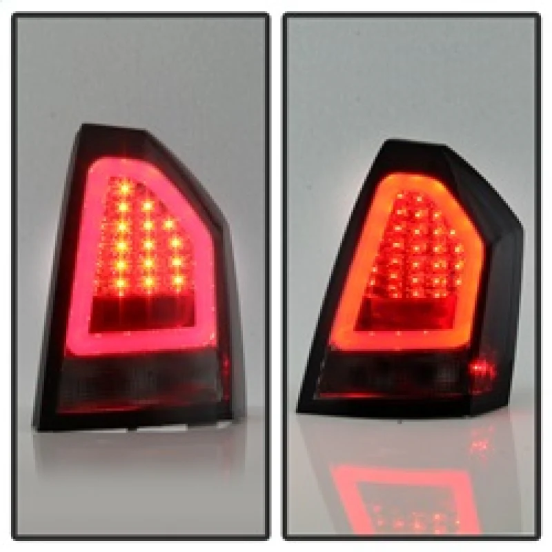 Spyder LED Tail Lights Chrysler 300C / 300 C SRT8 V8 (05-07) Version 2 - Smoked Lens - Image 5