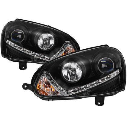 Spyder Projector Headlights VW GTI / Jetta (06-09) Halogen Model Only w/ LED Daytime Running Lights - Image 2