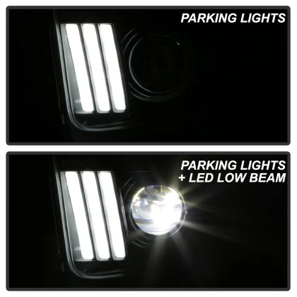 Spyder Projector LED Headlights Ford Mustang (05-08) Apex Series - Image 5