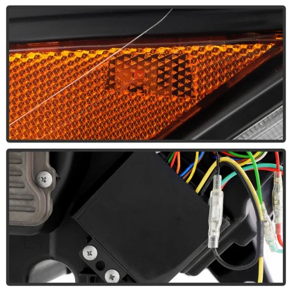 Spyder Projector LED Headlights Ford Mustang (15-17) Black w/ Smoked lens - Image 5