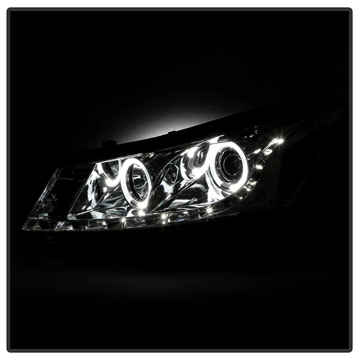 Spyder Projector Headlights Honda Accord Sedan (08-12) Chrome w/ Clear lens - Image 12