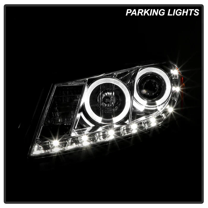 Spyder Projector Headlights Honda Accord Sedan (08-12) Chrome w/ Clear lens - Image 4