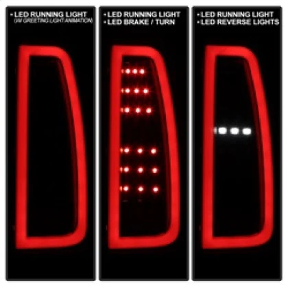 Spyder Rear LED Tail lights Chevy Suburban / Tahoe (15-20) Black Smoke Lens - Image 2
