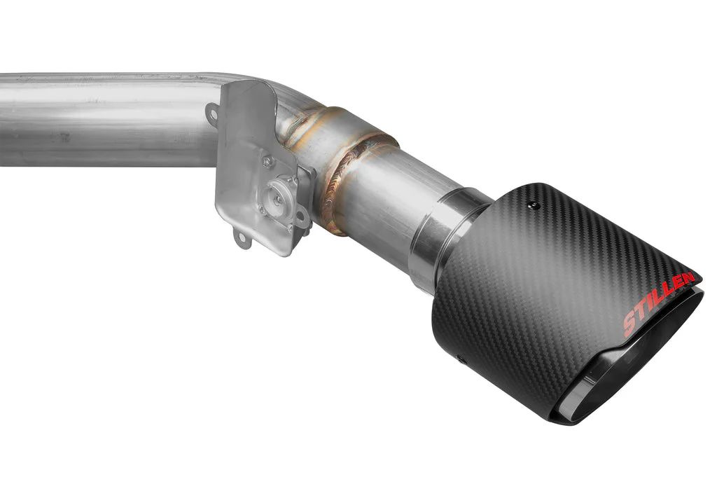 STILLEN Exhaust Hyundai Elantra N (2022-2024) Axleback w/ Polished / Blue Burnt / Carbon Fiber Tips - Image 11