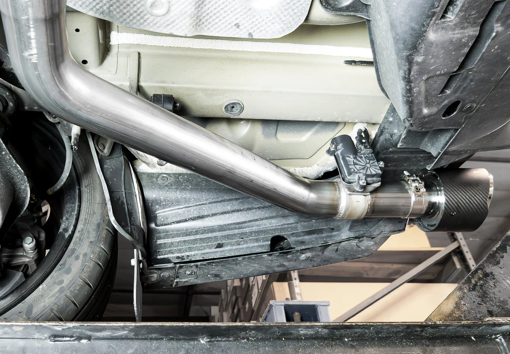 STILLEN Exhaust Hyundai Elantra N (2022-2024) Axleback w/ Polished / Blue Burnt / Carbon Fiber Tips - Image 13