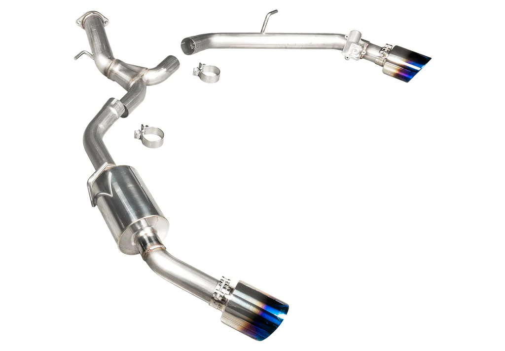 STILLEN Exhaust Hyundai Elantra N (2022-2024) Axleback w/ Polished / Blue Burnt / Carbon Fiber Tips - Image 5