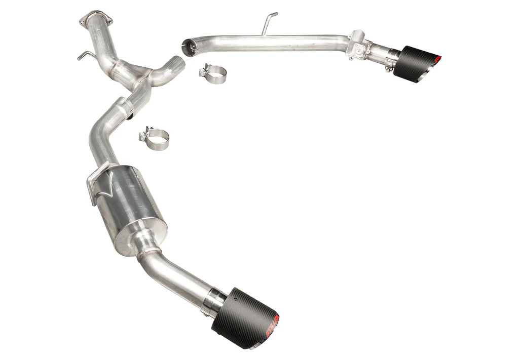 STILLEN Exhaust Hyundai Elantra N (2022-2024) Axleback w/ Polished / Blue Burnt / Carbon Fiber Tips - Image 9