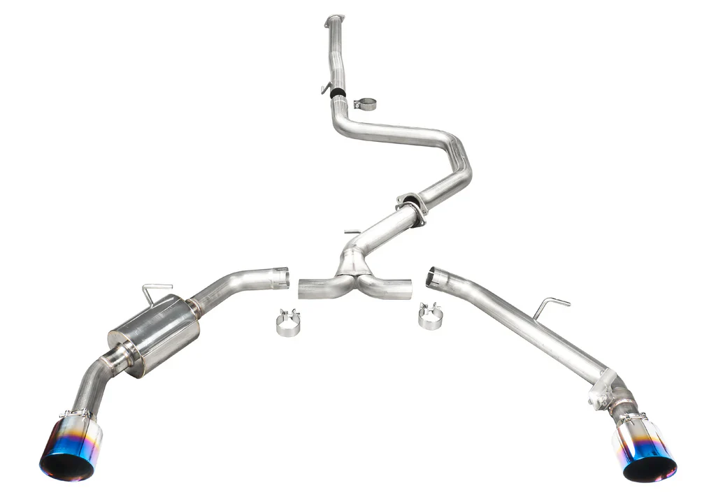 STILLEN Exhaust Hyundai Elantra N (2022-2024) Catback w/ Polished / Blue Burnt / Carbon Fiber Tips - Image 2