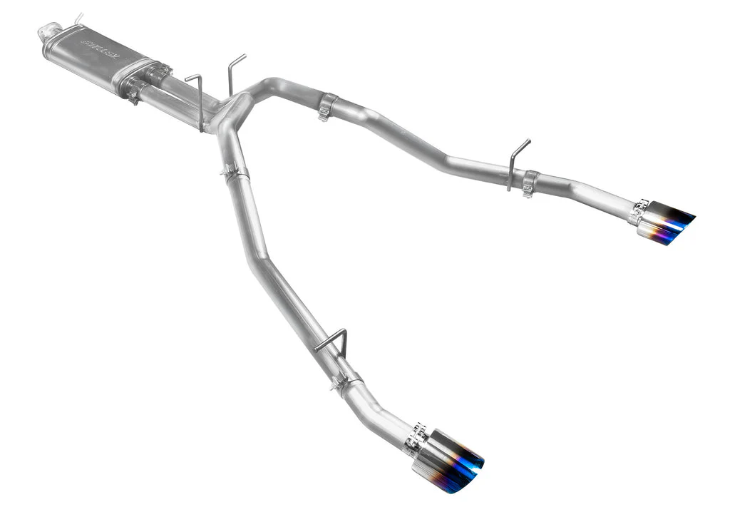 STILLEN Exhaust Ram 1500 5.7L (2011-2024) Catback - Polished / Blue Burnt / Carbon Fiber Tips - Image 3