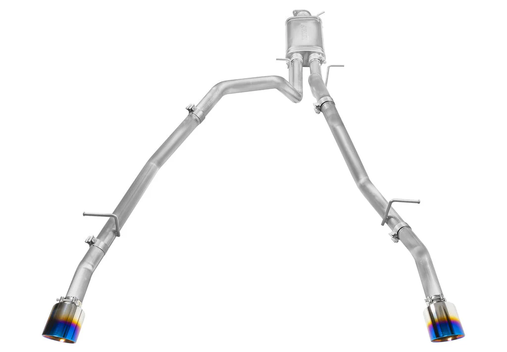 STILLEN Exhaust Ram 1500 5.7L (2011-2024) Catback - Polished / Blue Burnt / Carbon Fiber Tips - Image 4