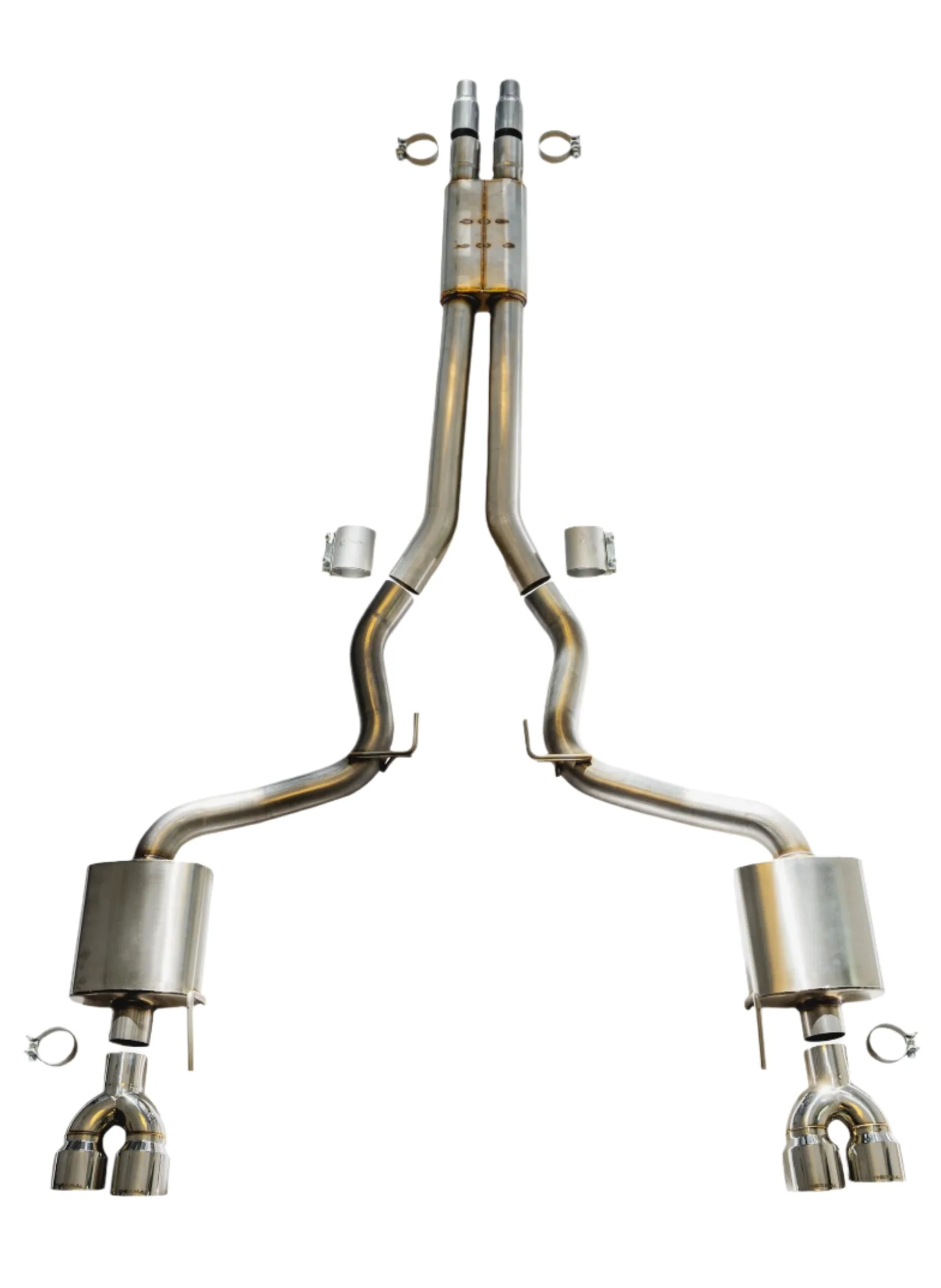 Thermal R&D Exhaust Ford Mustang GT 5.0L S550 (18-23) 3" Catback w/ 4" Quad Tips