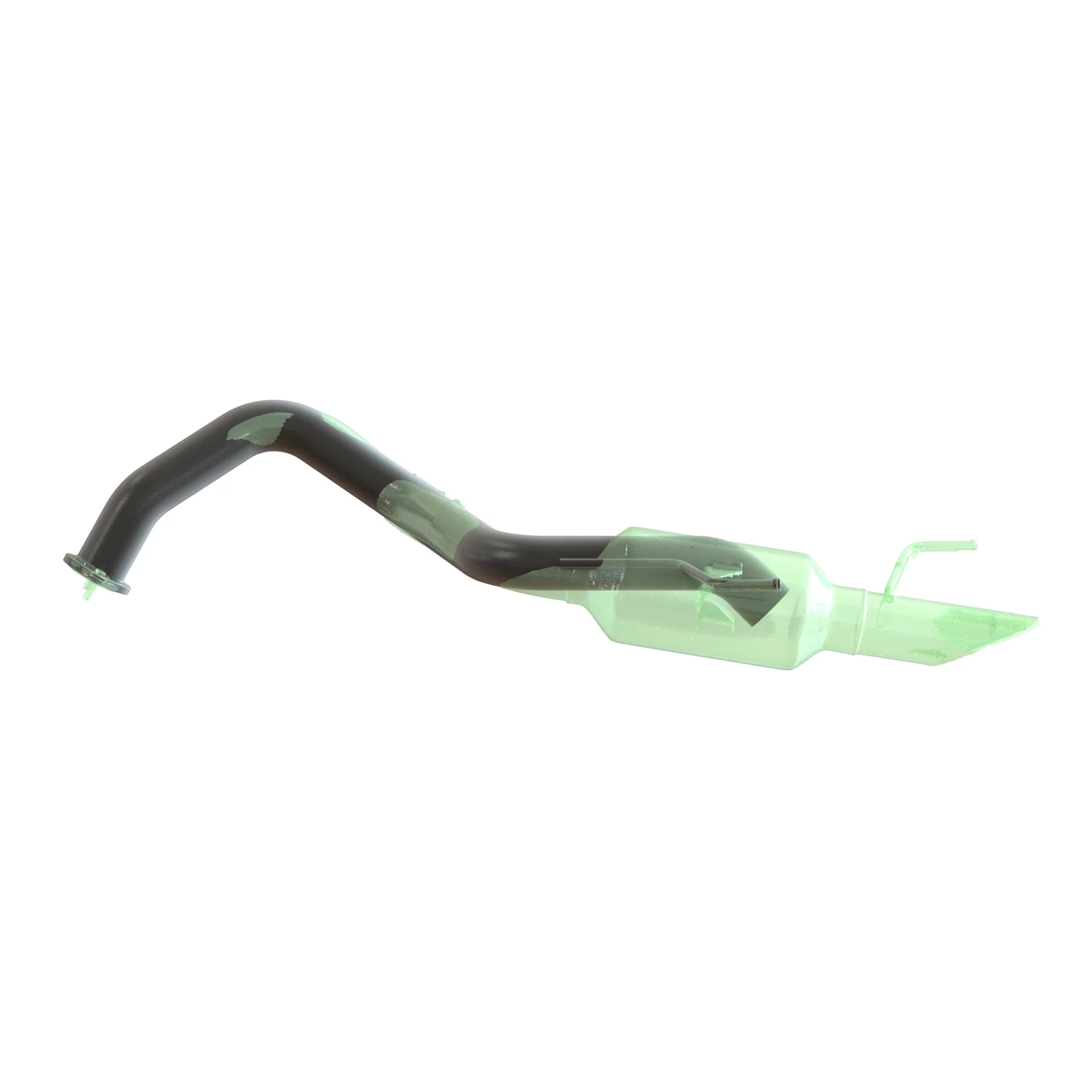 SXTH Element Trail Pipe for Toyota 4Runner (2025-2026) Land Cruiser (2024-2026) T24A-FTS Turbo, Resonator Delete, Ground Clearance - Image 4