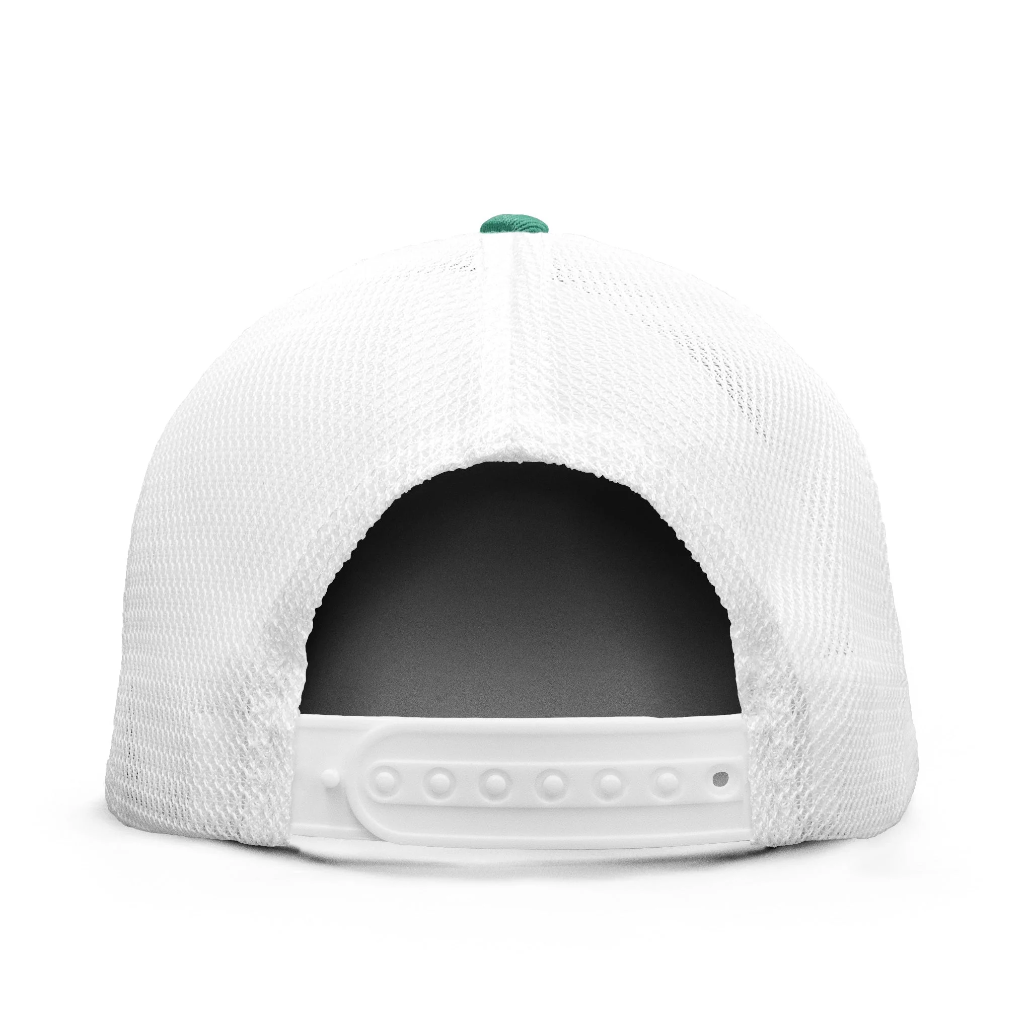 Toyota Mesh Back Trucker Hat, Turquoise/White by Tee Luv - Image 3
