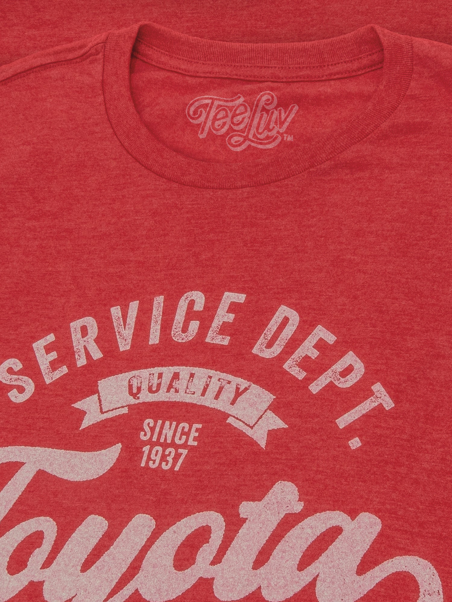 Toyota Service Department Premium Parts T-Shirt - Heather Red - Image 2