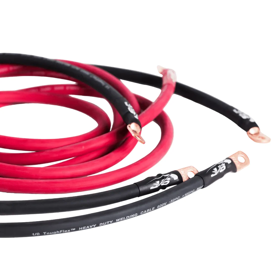 JS Alternators Universal Big 3 Wiring Upgrade Kit (10.5ft 1/0 Positive, 1 4ft 1/0 Ground, 1 3ft 1/0 Ground)