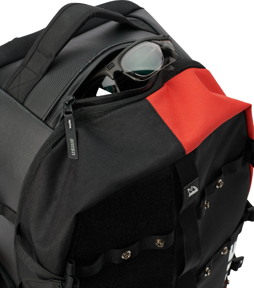 USWE Buddy 40K Athlete Gear Pack Black/Red Backpack - Image 6