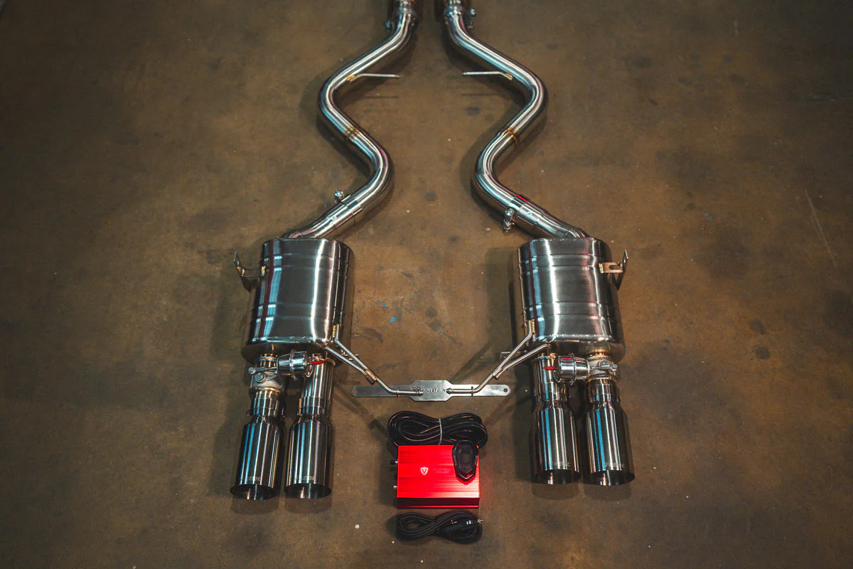 Valvetronic Exhaust BMW M3 E90 E92 E93 (2008-2013) Valved Sport Rear Section Axleback Muffler w/ Tips - Image 2