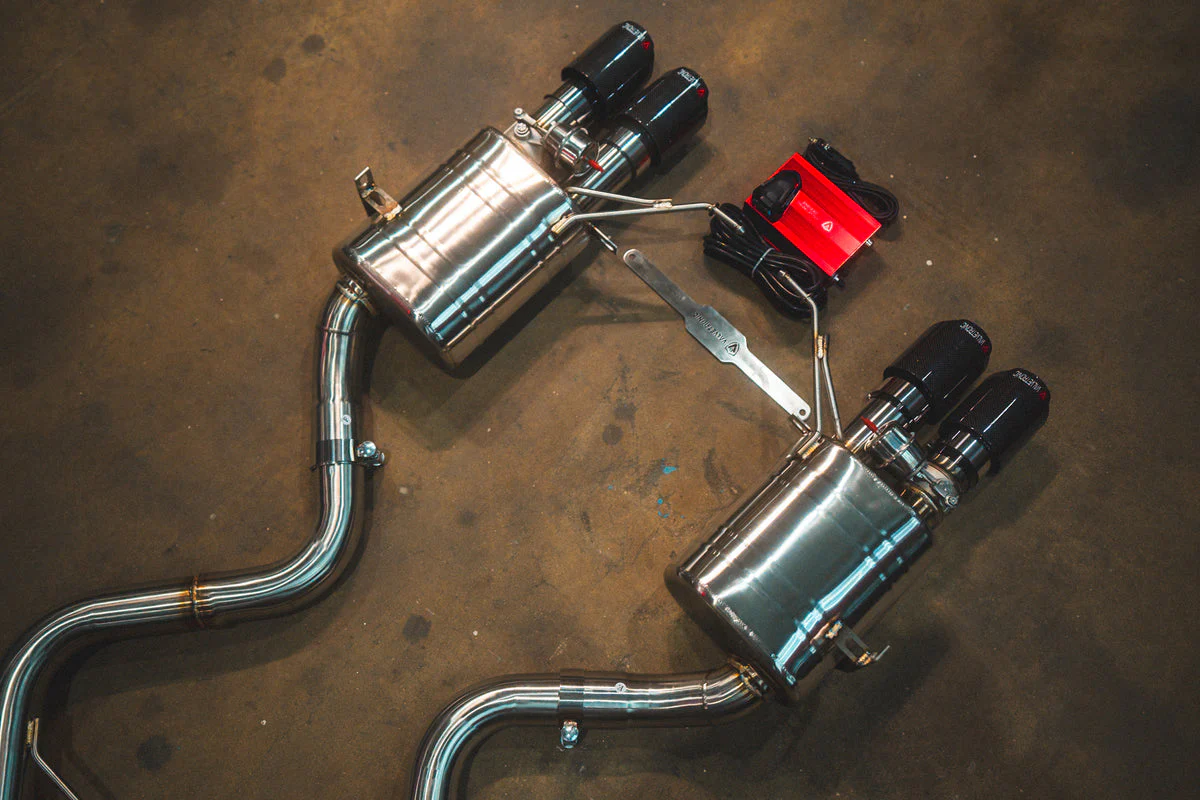 Valvetronic Exhaust BMW M3 E90 E92 E93 (2008-2013) Valved Sport Rear Section Axleback Muffler w/ Tips - Image 4