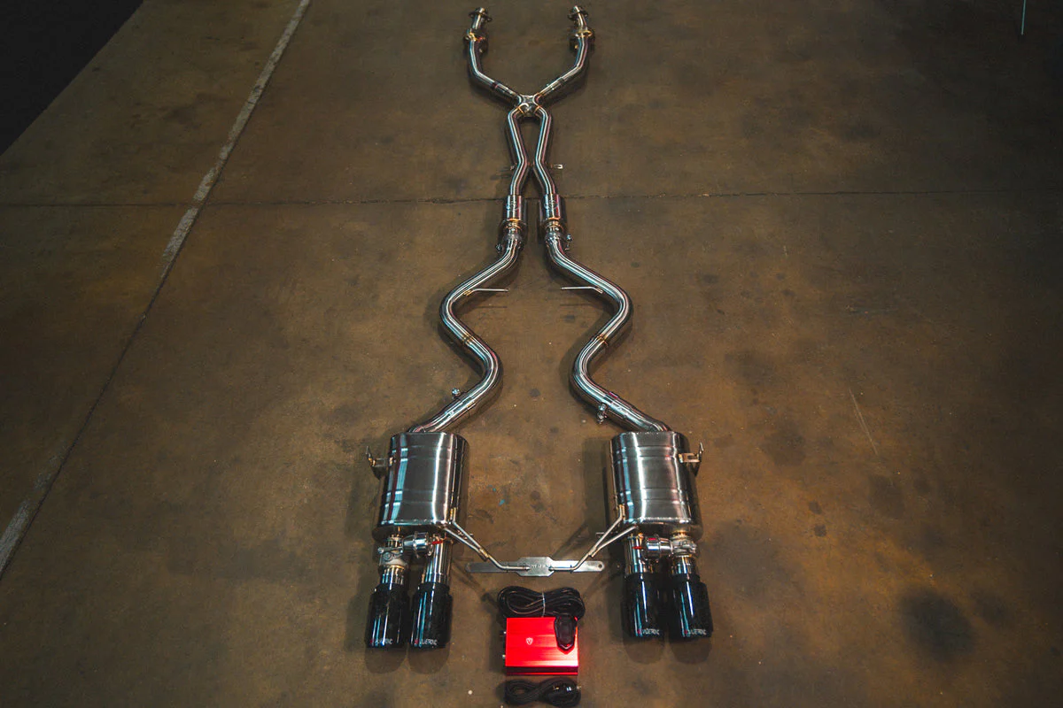 Valvetronic Exhaust BMW M3 E90 E92 E93 (2008-2013) Valved Sport Rear Section Axleback Muffler w/ Tips - Image 5