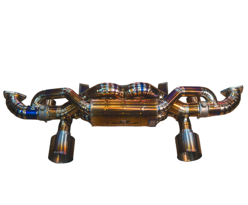Valvetronic Exhaust Porsche 718 Spyder RS (2024-2025) Valved Sport Rear Section Axleback Muffler w/ Tips