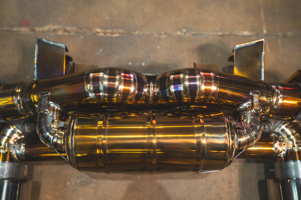 Valvetronic Exhaust Porsche 718 Spyder RS (2024-2025) Valved Sport Rear Section Axleback Muffler w/ Tips - Image 8