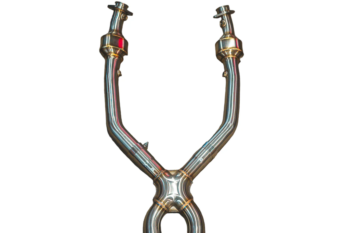 Valvetronic Mid X Pipe BMW M3 E90 E92 E93 (08-13) V2 w/ 200 Cell High Flow Cats - Image 2