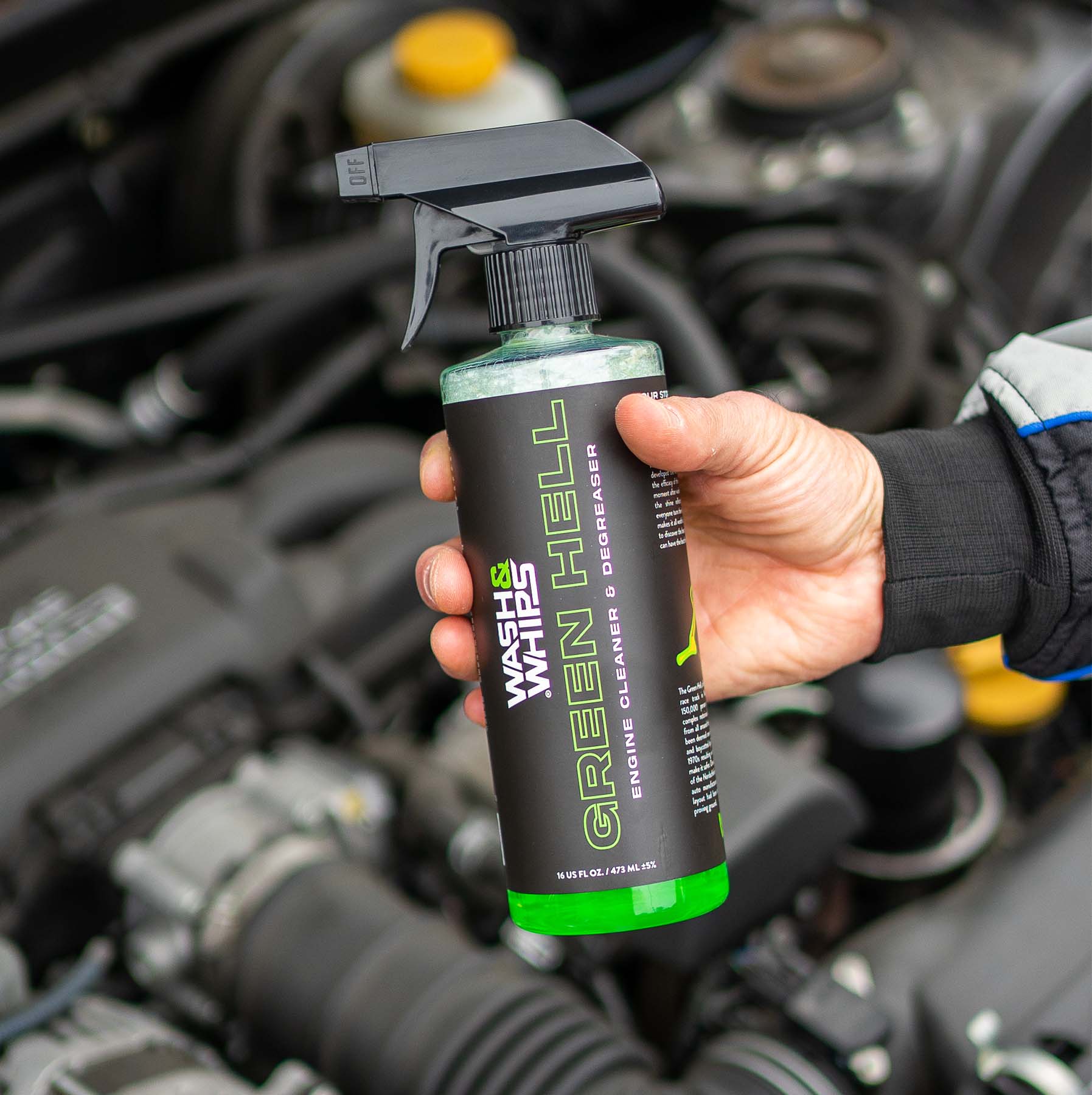 WASH&WHIPS Green Hell Engine Cleaner & Degreaser - Image 5