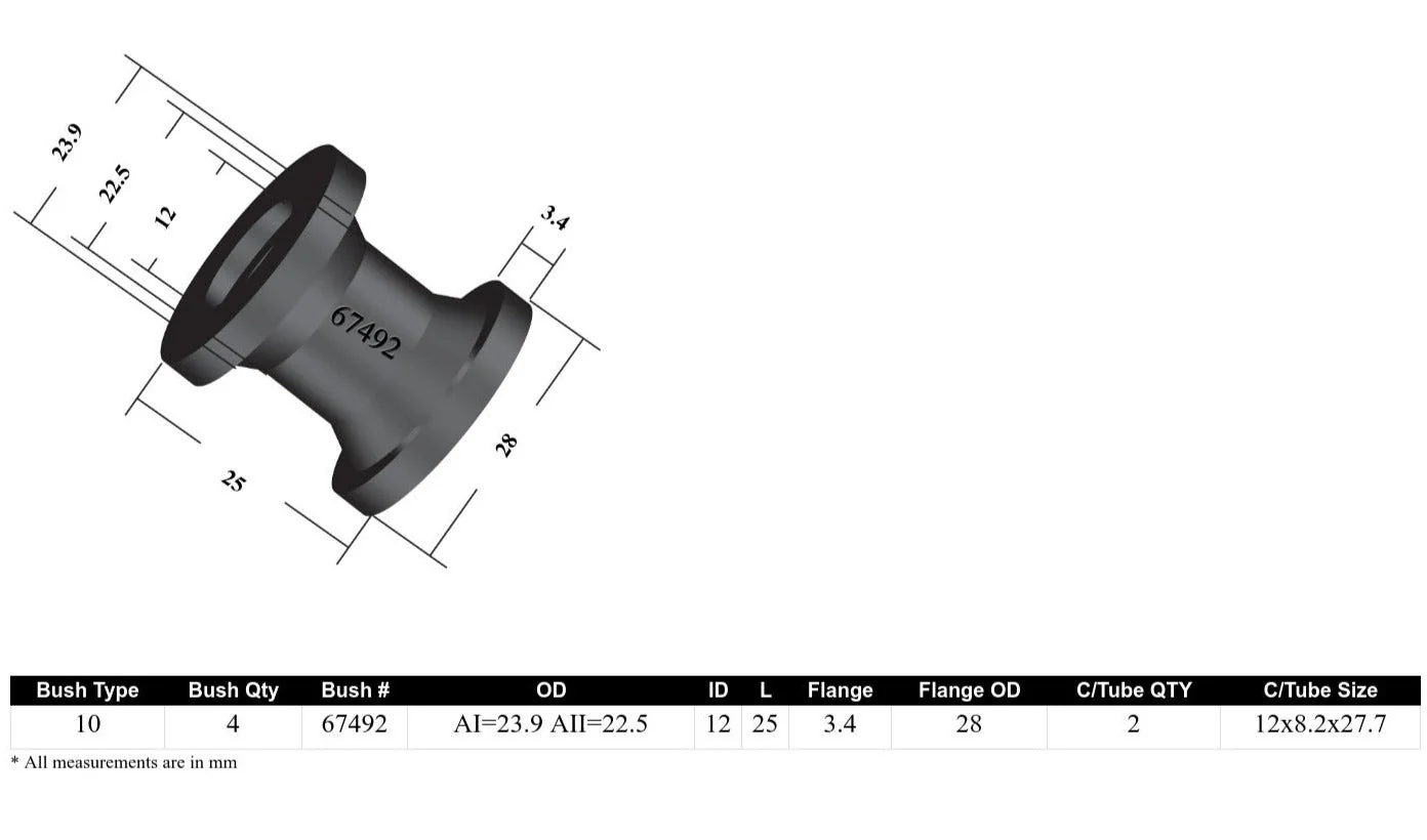 Whiteline Sway Bar End Link Bushing Kit BMW Z4 (2002-2016) Rear - W23394 - Image 4