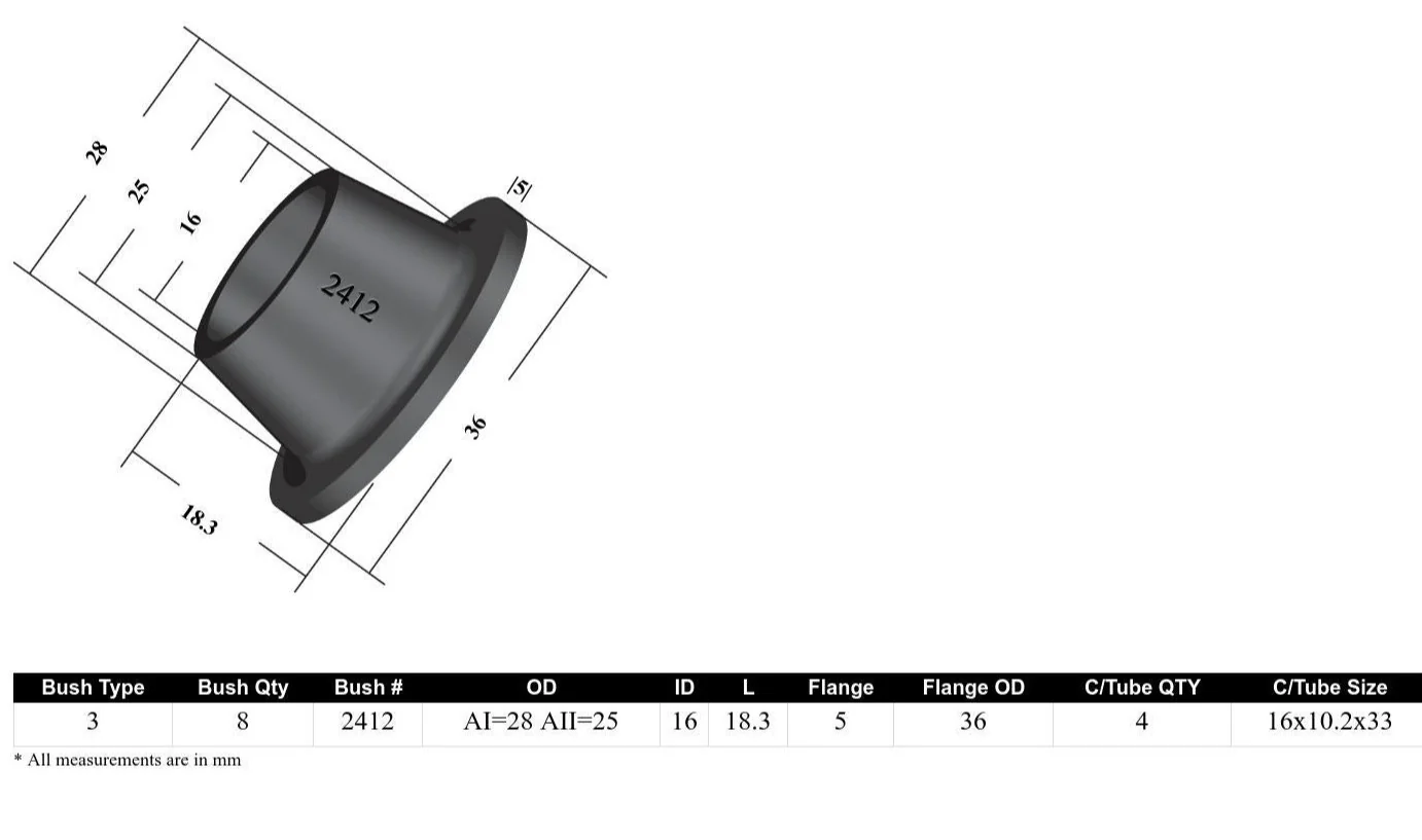 Whiteline Sway Bar End Link Bushing Kit Subaru Forester SF (1997-2002) Front - W22260 - Image 4