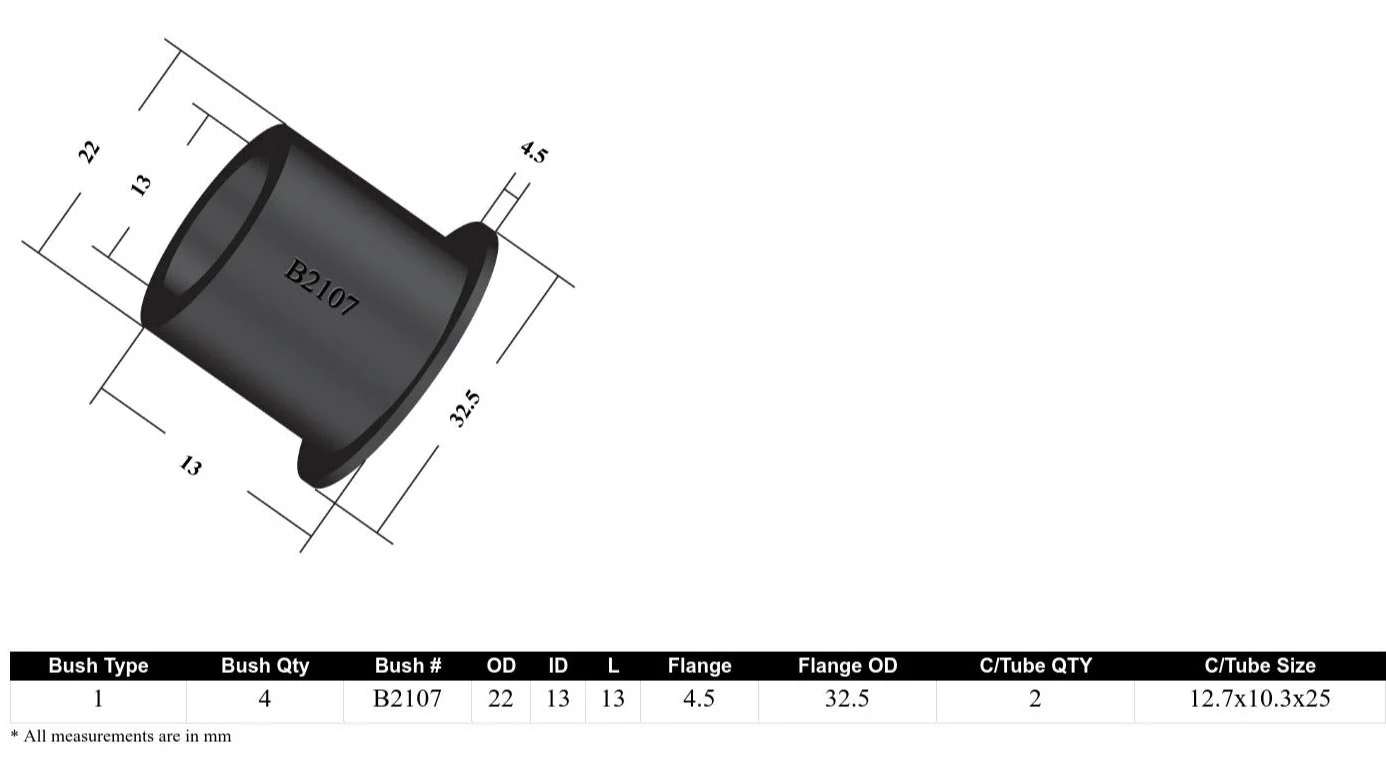 Whiteline Sway Bar End Link Bushing Kit Toyota Land Cruiser (1980-2023) Front - W22107 - Image 4