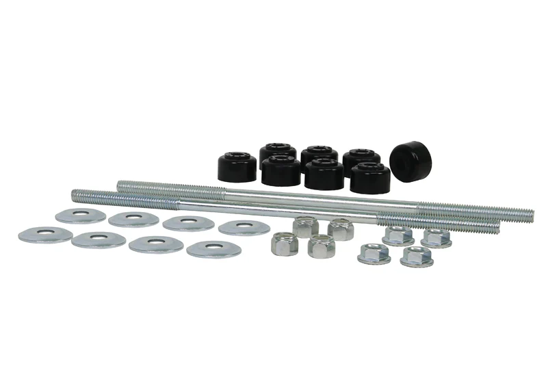 Whiteline Sway Bar Link Set (Universal Fit) 280mm Threaded Rod + Bushings - W21810S