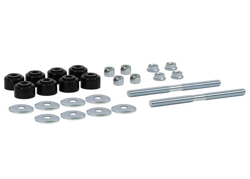Whiteline Sway Bar End Link Set (Universal Fit) 140mm Threaded Rod + Bushings - W21806S