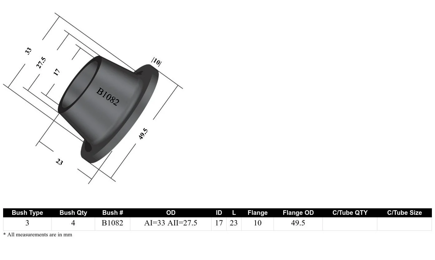 Whiteline Sway Bar to Control Arm Bushing Kit Ford Festiva (1991-2001) Front - W21082 - Image 4
