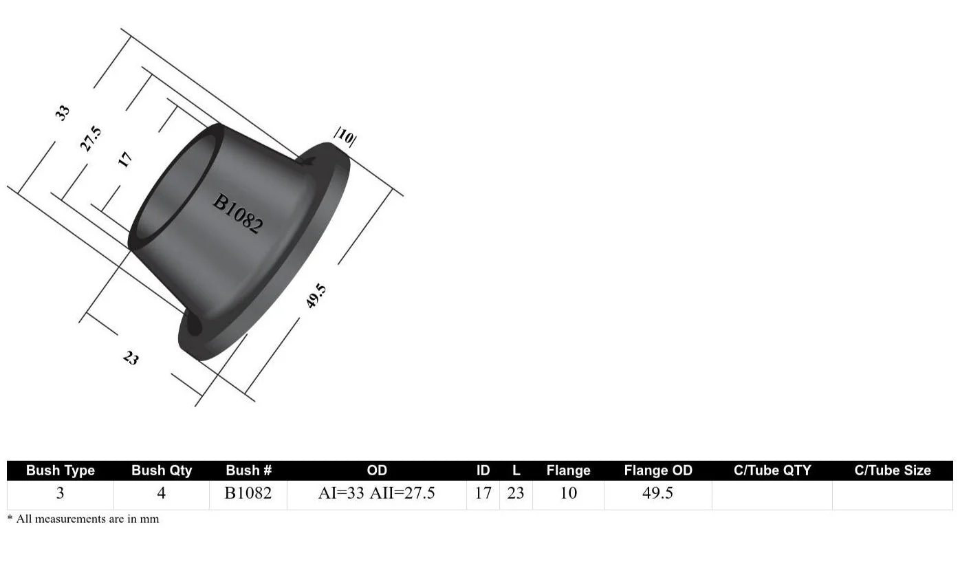 Whiteline Sway Bar to Control Arm Bushing Kit Toyota Crown (1980-1987) Front - W21169 - Image 4