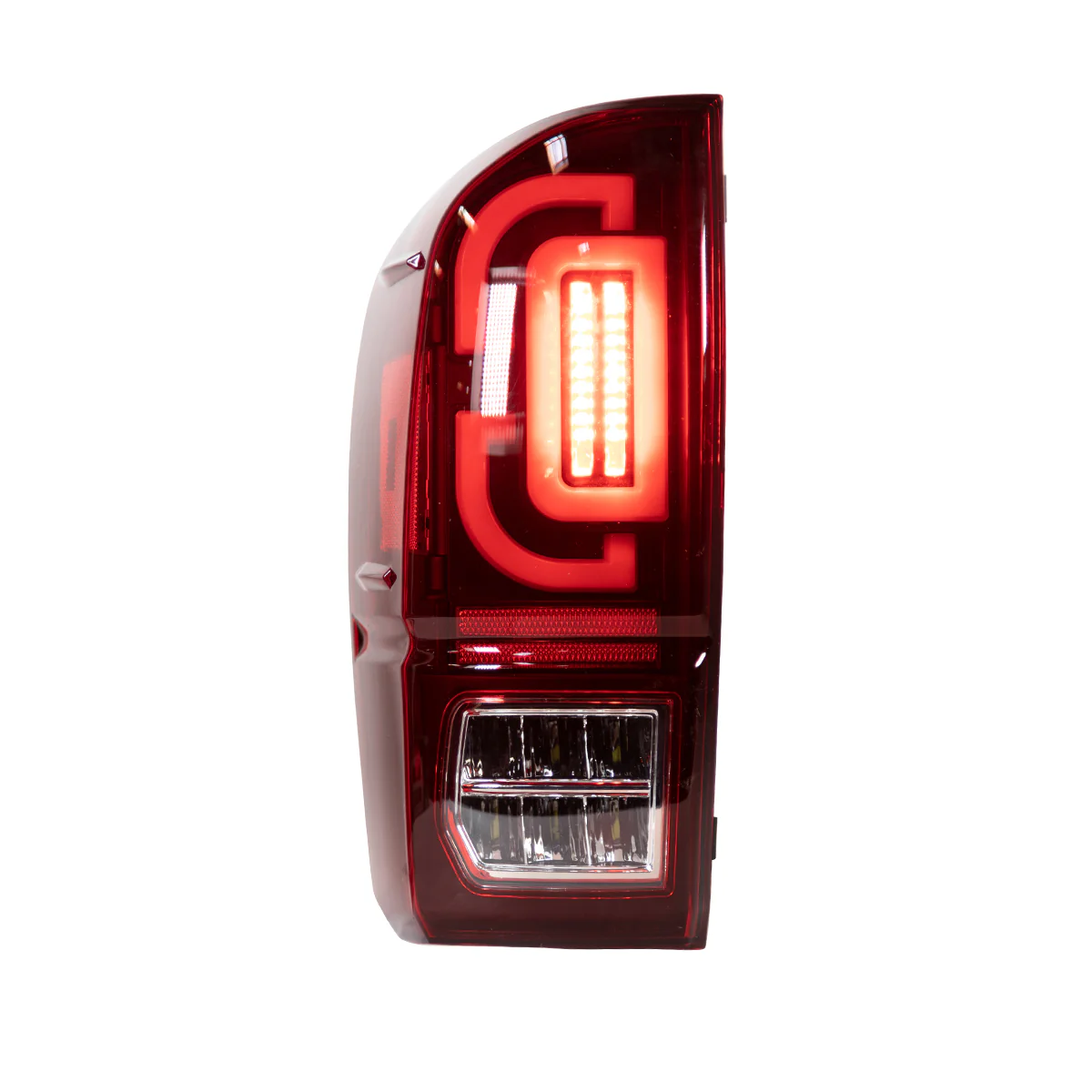 Winjet Sequential LED Tail Lights Toyota Tacoma 3rd Gen (2016-2023) Black With Clear / Smoked / Red Lens - Image 7