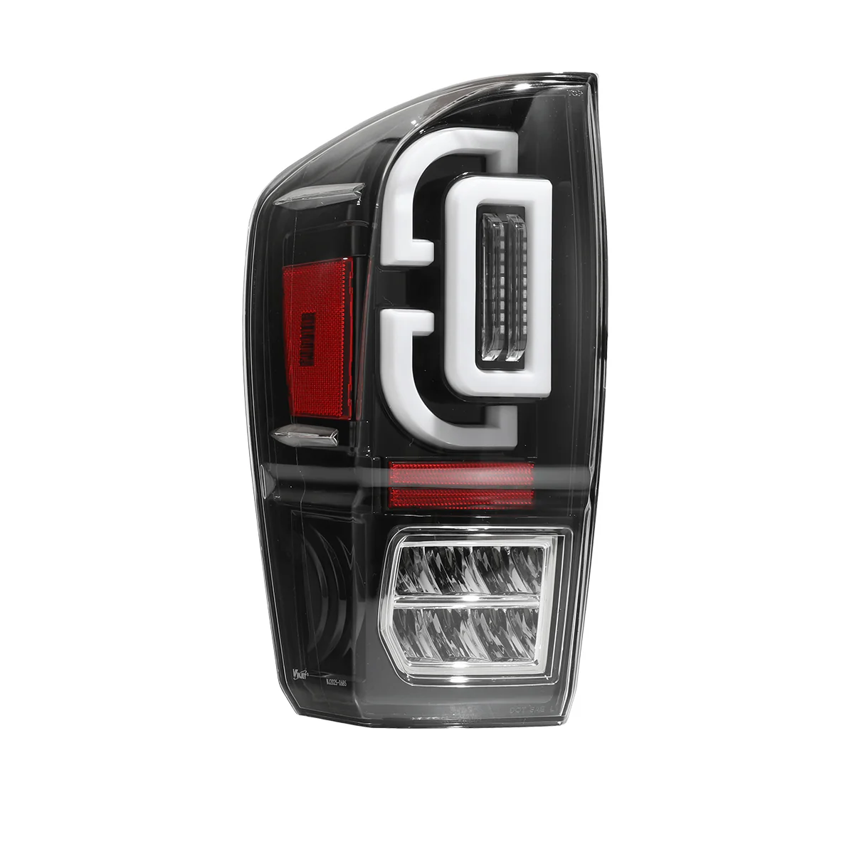Winjet Sequential LED Tail Lights Toyota Tacoma 3rd Gen (2016-2023) Black With Clear / Smoked / Red Lens - Image 9