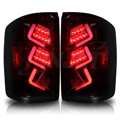 Winjet Tail Lights GMC Sierra (2014-2018) Gloss Black - Image 3
